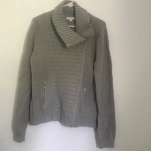 NY & CO Moto zip sweater size Xl